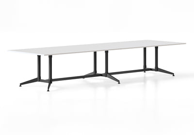 4000mm W x 1200mm D x 750mm H / Natural White / Black P/C All Over