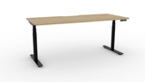 Halo Plus Round Leg Electric Height Adjustable Single Sided Workstation