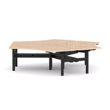 AgileMotion+ 3C/2M Electric Round 3-Person 120Deg Workstation with Cable Management