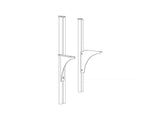Studio50 Screen Adjustable Shelf Brackets