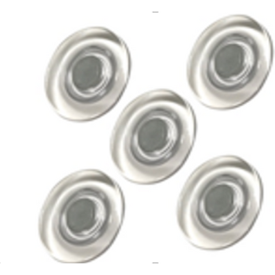 SUPER MAGNETS CLEAR FOR GLASSBOARD 30MM