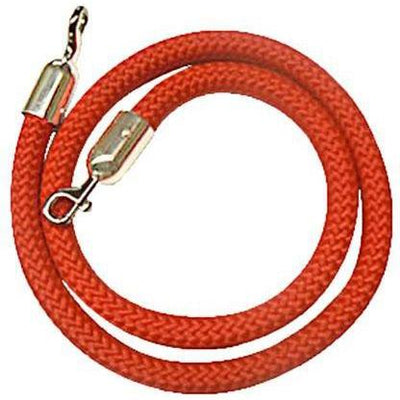 Barrier Rope Red Chrome Ends 1.5M
