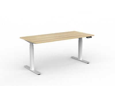 1600mm x 750mm / White Powdercoat / New Oak Ravine