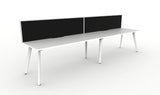 Deluxe Eternity 2 Person Single Sided Workstation - With Screen