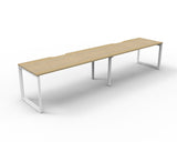 Deluxe Infinity Loop Leg 2 Person Single Sided Workstation - No Screen