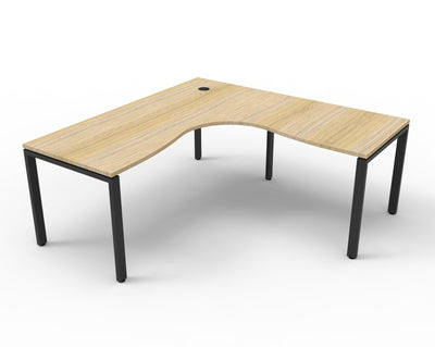 1500mm W x 1500mm W x 750mm D / Natural Oak/Black