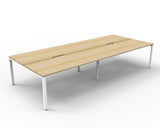 Deluxe Infinity Profile Leg Back To Back Workstations - No Screen