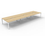 Deluxe Infinity Profile Leg Back To Back Workstations - No Screen