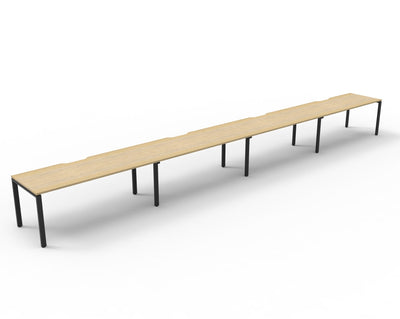 1200mm Wide x 750mm Deep / Natural Oak Top / Black Frame