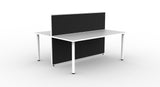 Shush30 Round Leg Back To Back Workstations - 1200mm High Screens