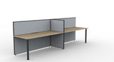 Shush30 Round Leg Single Sided Workstations - 1200mm High Screens
