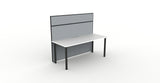 Shush30 Round Leg Single Sided Workstations - 1500mm High Screens