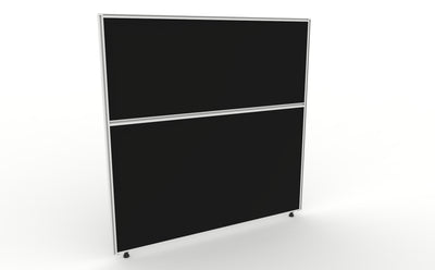 1200mm Wide / 1200mm High / Black Fabric / White Frame