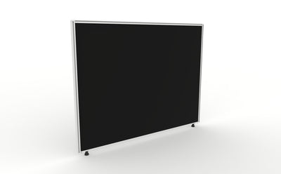1200mm Wide / Black Fabric / White Frame