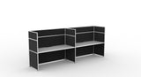 Shush30 Screen Hung Single Sided Workstations - 1500mm High Screens