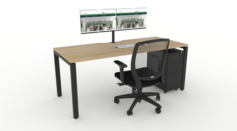WFH Deluxe Infinity Profile Leg Desk Bundle