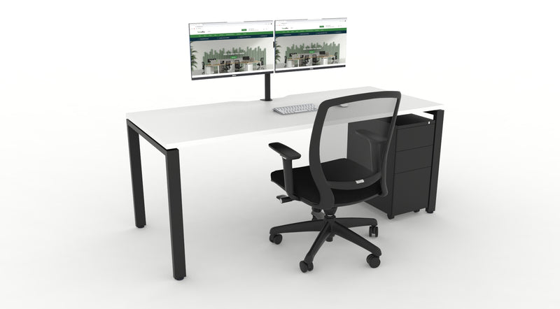 WFH Deluxe Infinity Profile Leg Desk Bundle