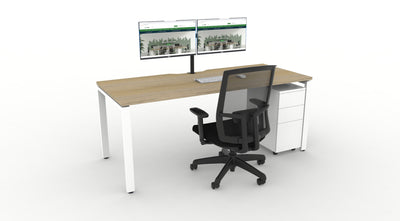 WFH Deluxe Infinity Profile Leg Desk Bundle