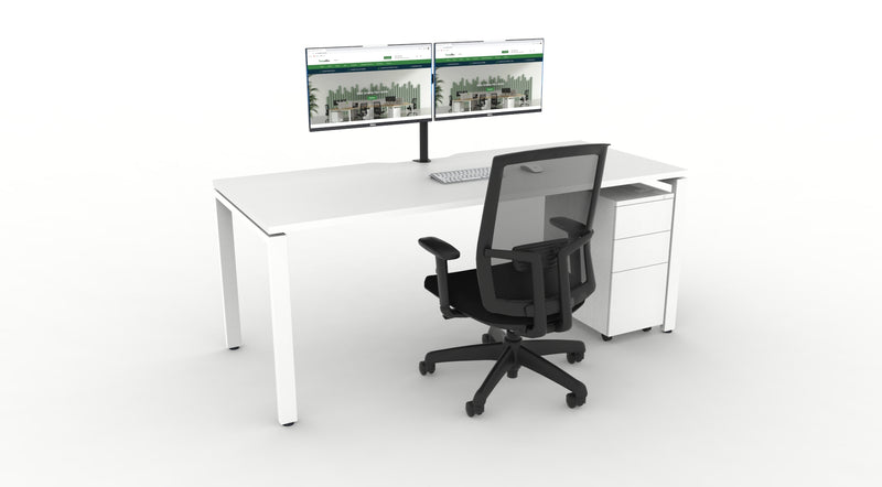 WFH Deluxe Infinity Profile Leg Desk Bundle