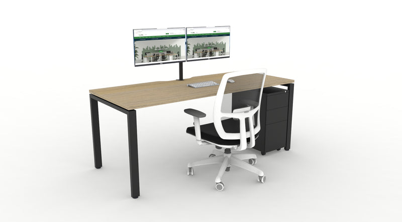 WFH Deluxe Infinity Profile Leg Desk Bundle
