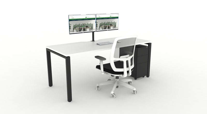 WFH Deluxe Infinity Profile Leg Desk Bundle