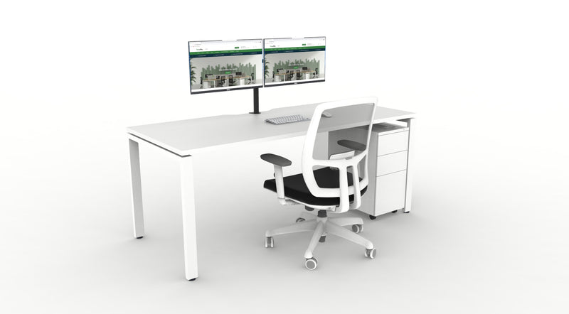 WFH Deluxe Infinity Profile Leg Desk Bundle