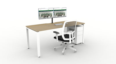 WFH Deluxe Infinity Profile Leg Desk Bundle