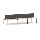 Axis 6 User Double-Sided Desks, 50x50mm Square Leg Design. Includes: Edge25 Screens