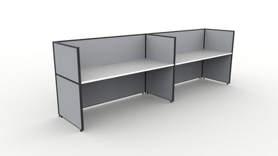Shush30 Screen Hung 2 Person Single Sided Workstation