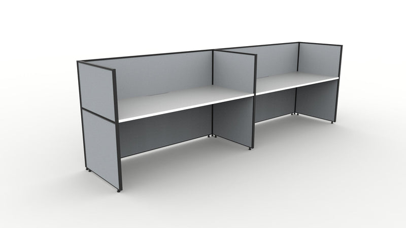 Shush30 Screen Hung 2 Person Single Sided Workstation