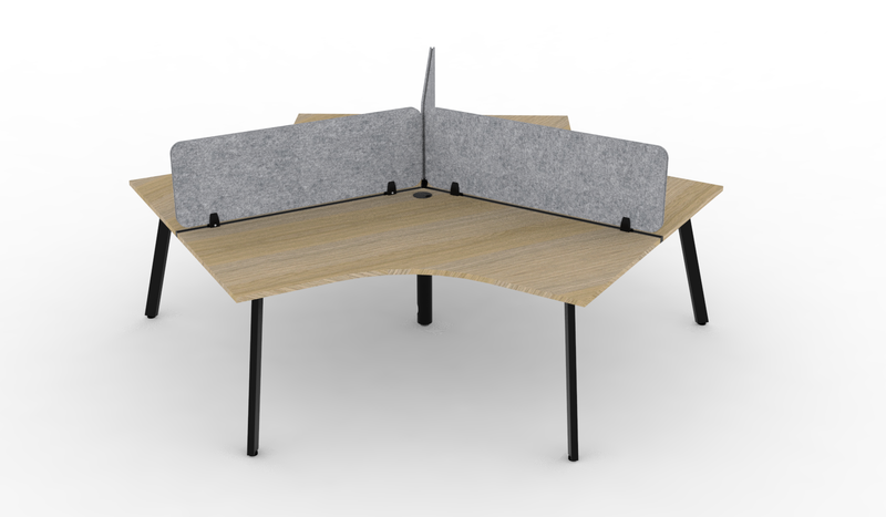 Deluxe Eternity 120° Workstation - With Eco Panel Screens