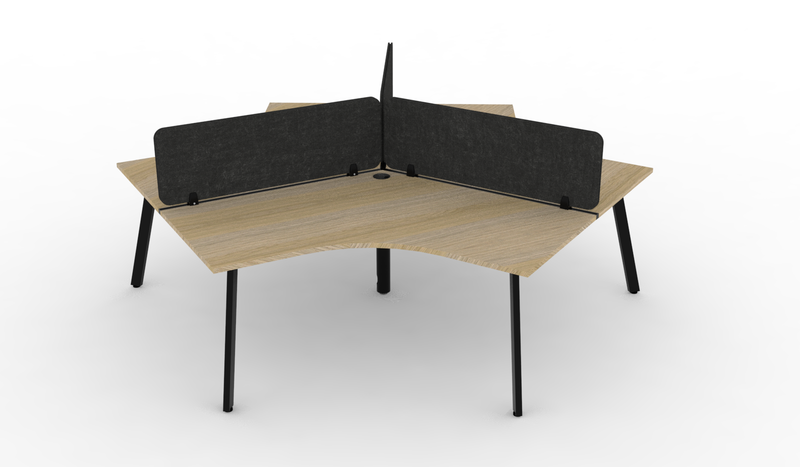 Deluxe Eternity 120° Workstation - With Eco Panel Screens
