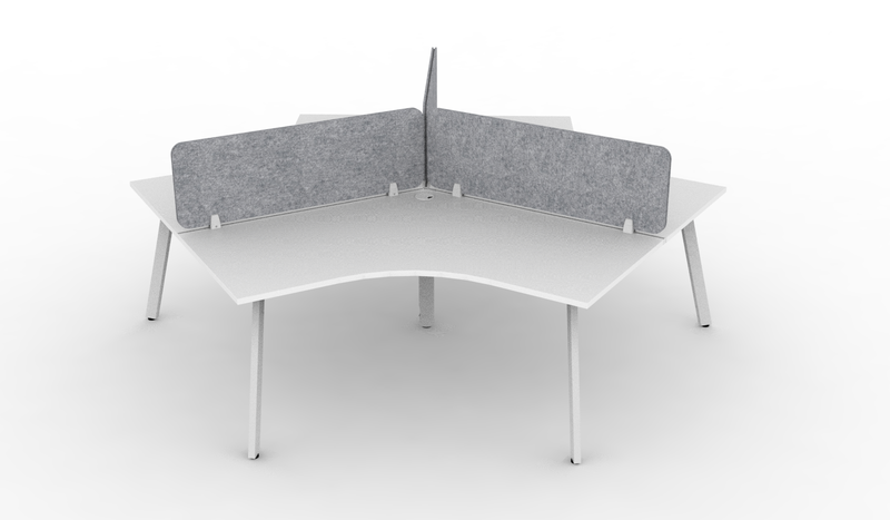 Deluxe Eternity 120° Workstation - With Eco Panel Screens