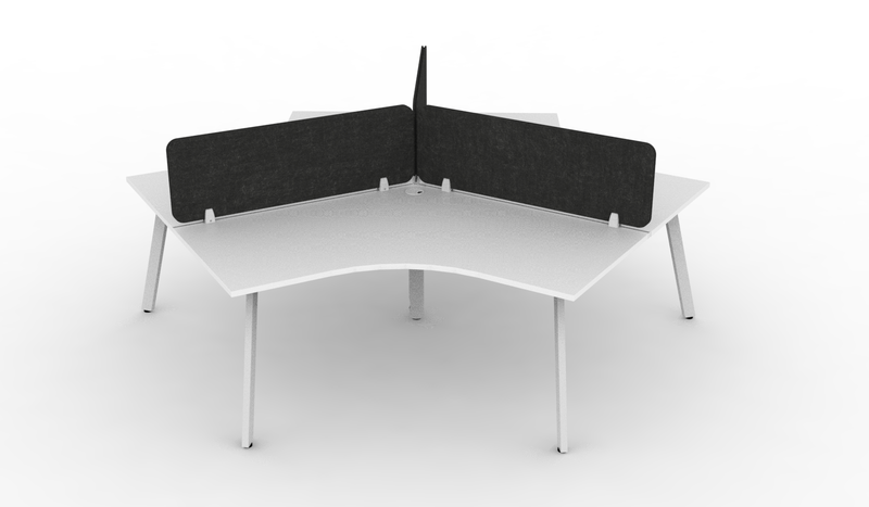 Deluxe Eternity 120° Workstation - With Eco Panel Screens