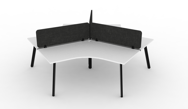 Deluxe Eternity 120° Workstation - With Eco Panel Screens