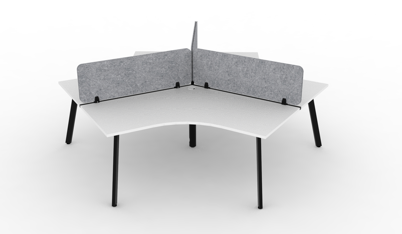 Deluxe Eternity 120° Workstation - With Eco Panel Screens