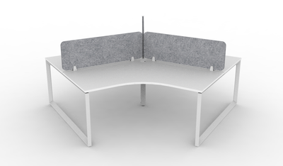 3 Person / White Top - White Frame / Mable Grey Eco Panel