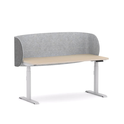 White/Nordic Maple / None / W1500mm x D750mm w/ Scallop