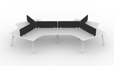 Deluxe Eternity 120° Workstation - With Eco Panel Screens