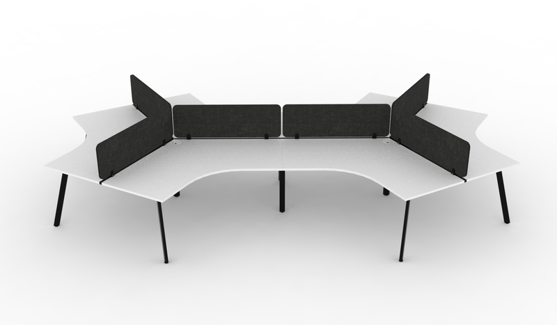 Deluxe Eternity 120° Workstation - With Eco Panel Screens