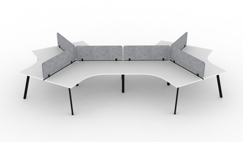 Deluxe Eternity 120° Workstation - With Eco Panel Screens