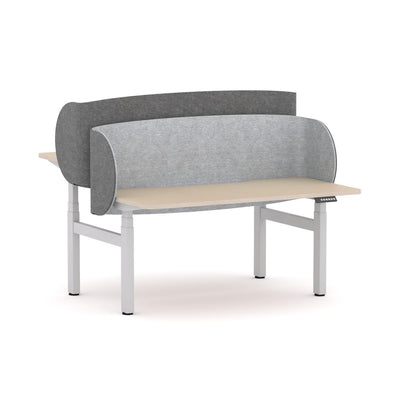 White/Nordic Maple / None / W1500mm x D750mm w/ Scallop