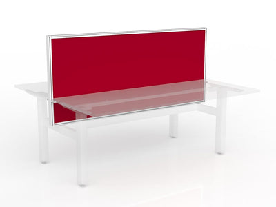 Studio Screen for Agile Shared Desk - White Frame