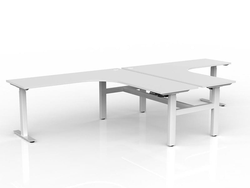 Agile Electric 2-Column 90 Degrees Shared Workstation