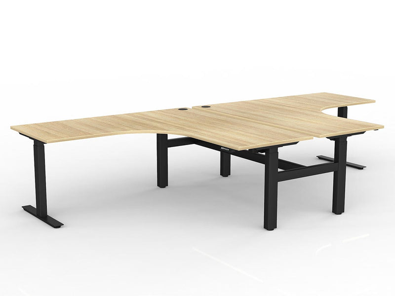 Agile Electric 2-Column 90 Degrees Shared Workstation