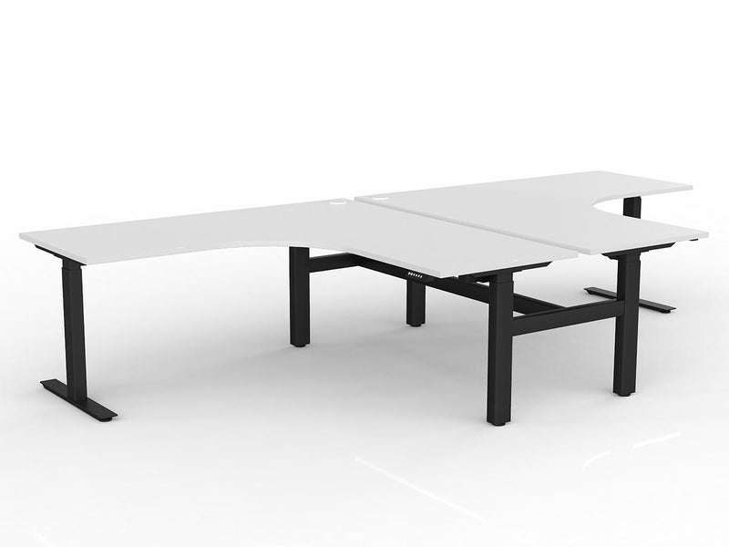 Agile Electric 2-Column 90 Degrees Shared Workstation