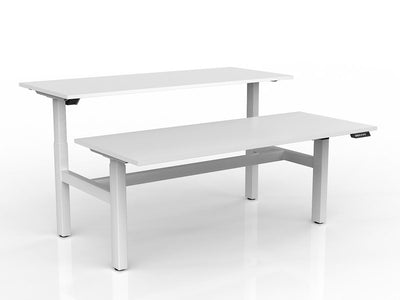 Agile 2-Column Electric Shared Desk - Cable Tray