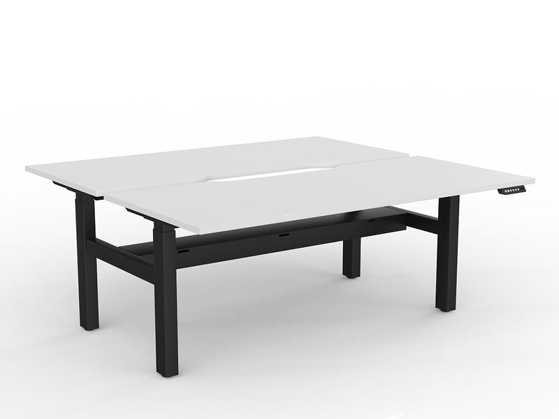Agile 2-Column Electric Shared Desk - Cable Tray