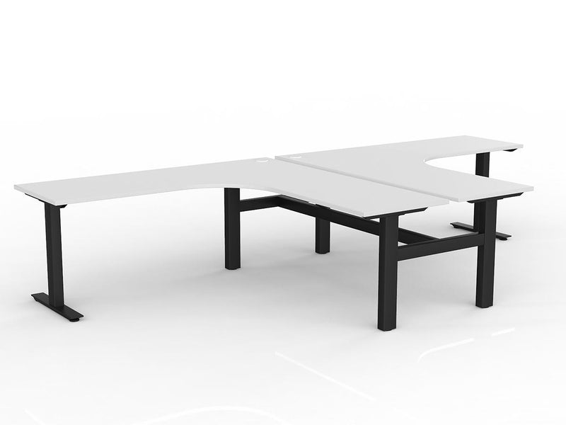 Agile Fixed Height 90 Degrees Shared Workstation