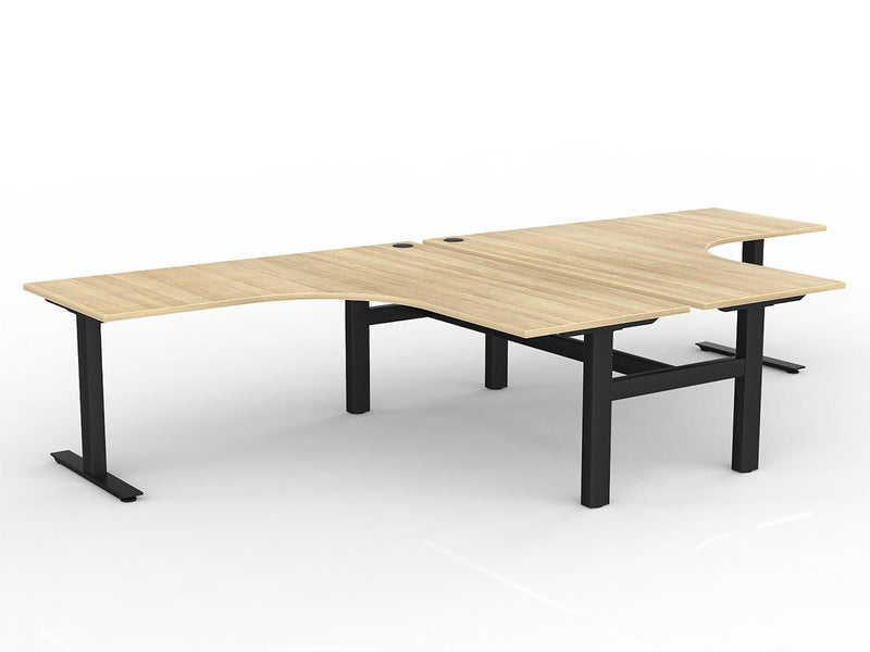 Agile Fixed Height 90 Degrees Shared Workstation